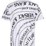 T-shirt in jersey di cotone con stampa 80GAH6R1 JS555L02 VERSACE JEANS COUTURE 