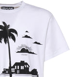 T-shirt in jersey di cotone con stampa 80GAHT11 CJ00T3 VERSACE JEANS COUTURE 