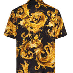 Camicia in twill di viscosa con stampa 80GAL2B0 NS757G89 VERSACE JEANS COUTURE 