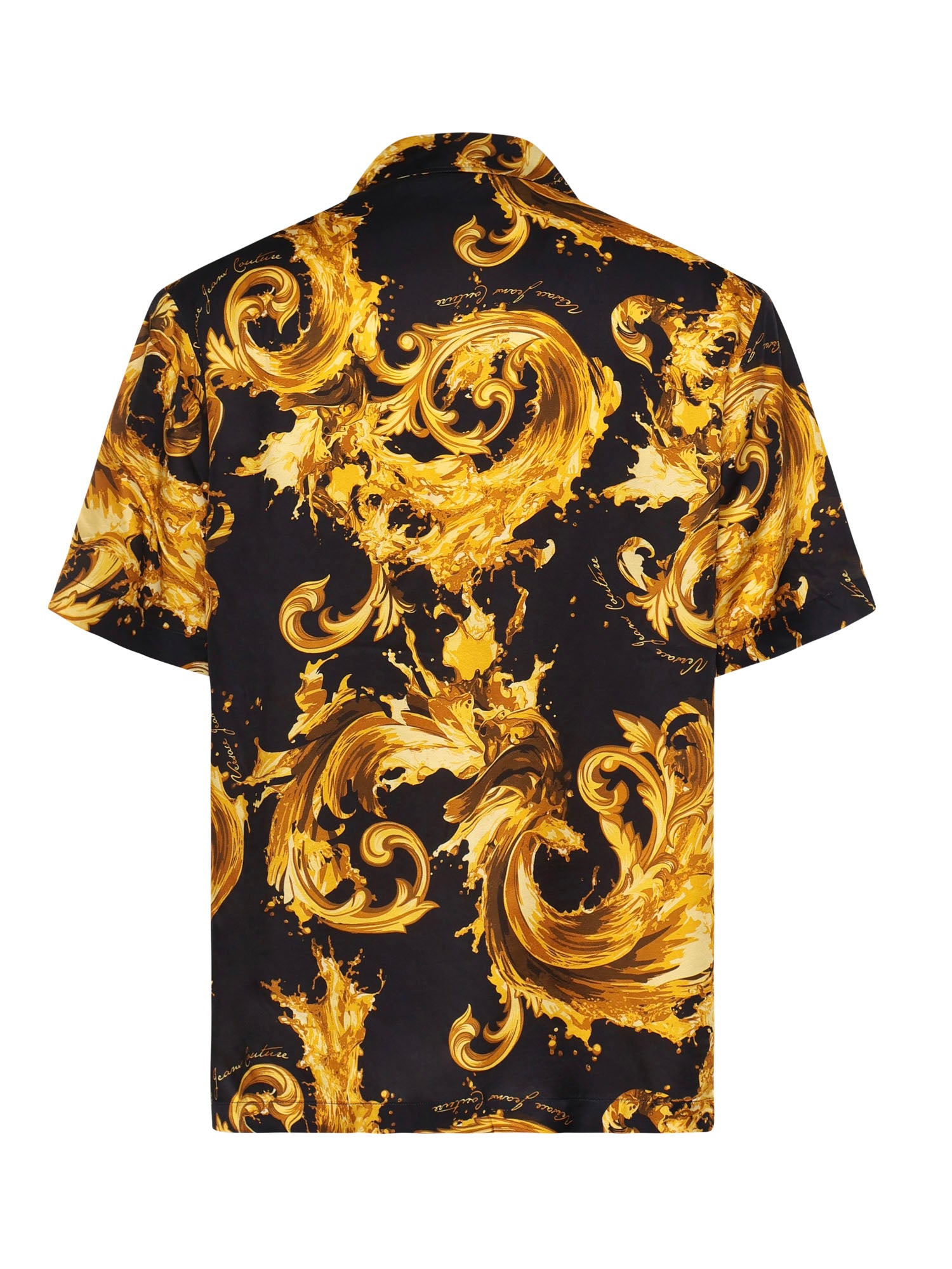 Camicia in twill di viscosa con stampa 80GAL2B0 NS757G89 VERSACE JEANS COUTURE 