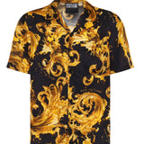 Camicia in twill di viscosa con stampa 80GAL2B0 NS757G89 VERSACE JEANS COUTURE 