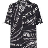 Camicia in twill di viscosa con stampa 80GAL2B0 NS772L01 VERSACE JEANS COUTURE 
