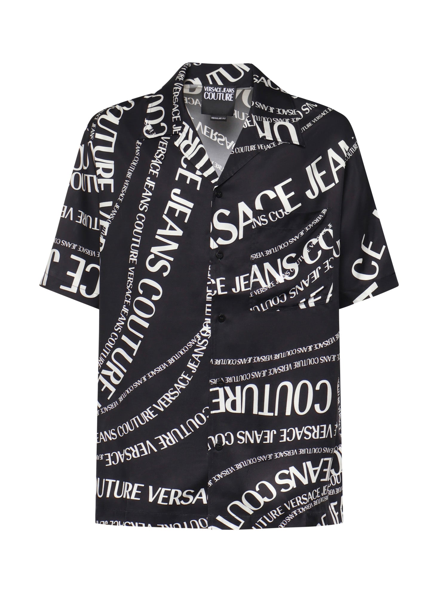 Camicia in twill di viscosa con stampa 80GAL2B0 NS772L01 VERSACE JEANS COUTURE 