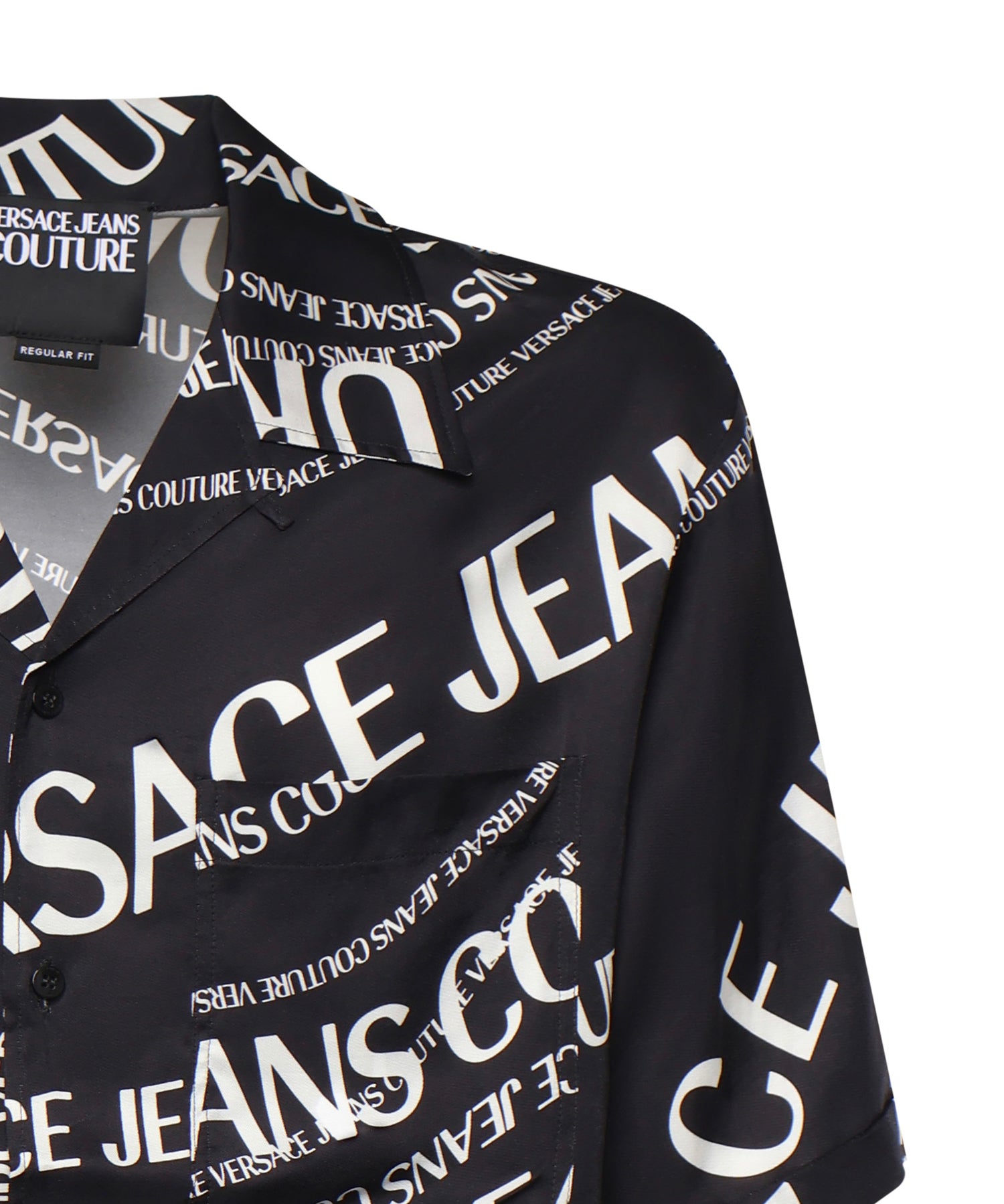 Camicia in twill di viscosa con stampa 80GAL2B0 NS772L01 VERSACE JEANS COUTURE 