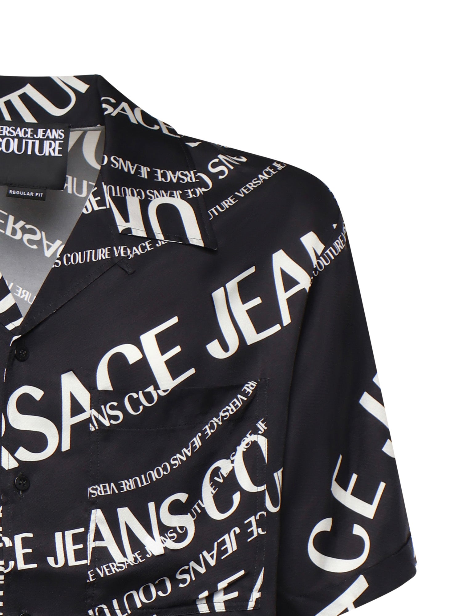Camicia in twill di viscosa con stampa 80GAL2B0 NS772L01 VERSACE JEANS COUTURE 