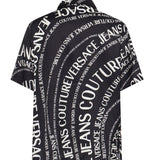 Camicia in twill di viscosa con stampa 80GAL2B0 NS772L01 VERSACE JEANS COUTURE 