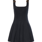 Miniabito in cotone svasato 80HAO909 N0715899 VERSACE JEANS COUTURE 