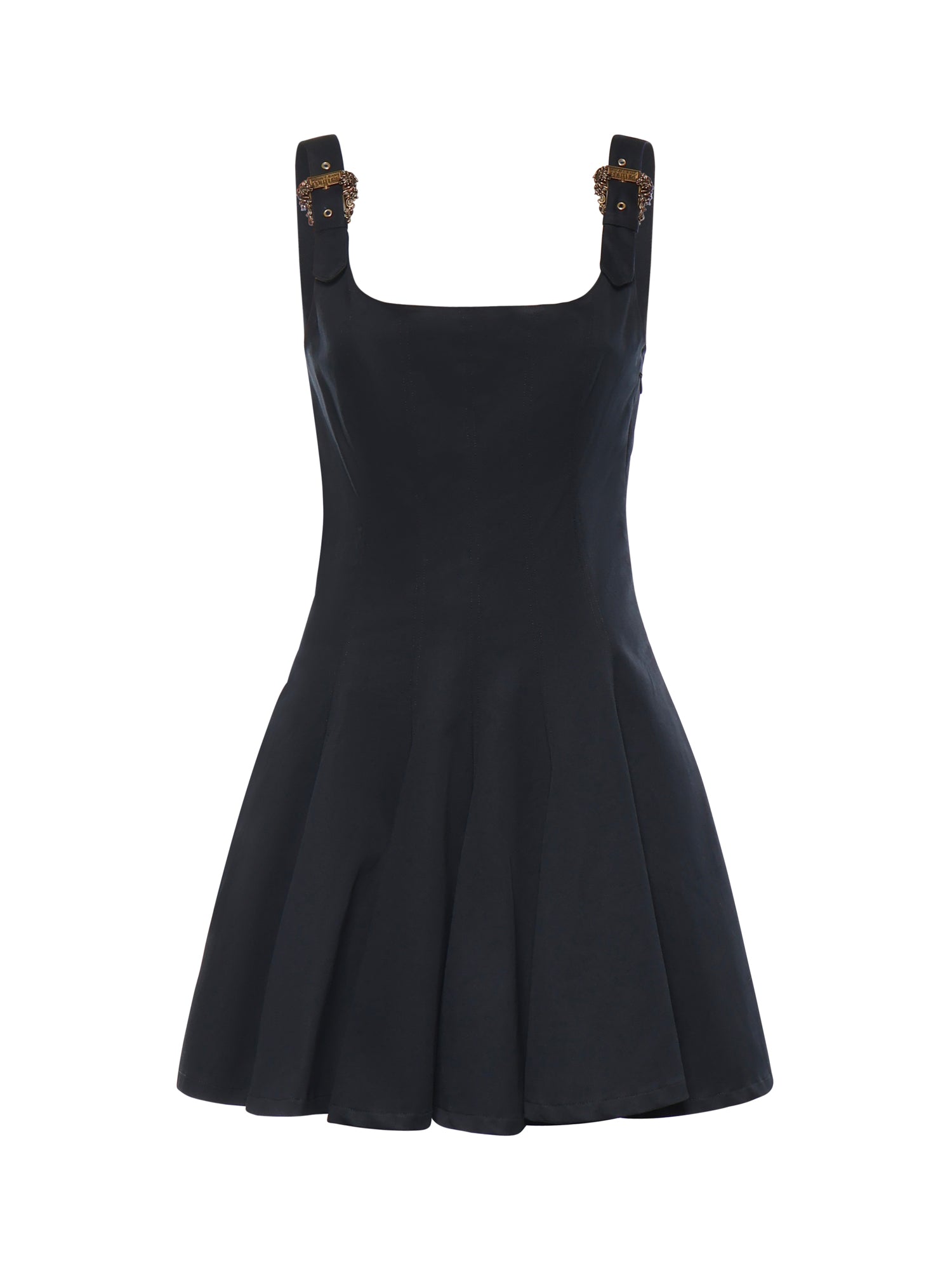 Miniabito in cotone svasato 80HAO909 N0715899 VERSACE JEANS COUTURE 