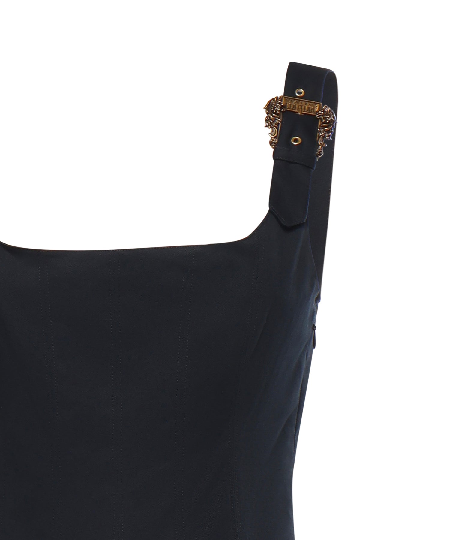 Miniabito in cotone svasato 80HAO909 N0715899 VERSACE JEANS COUTURE 