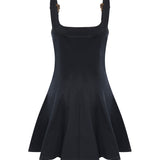 Miniabito in cotone svasato 80HAO909 N0715899 VERSACE JEANS COUTURE 