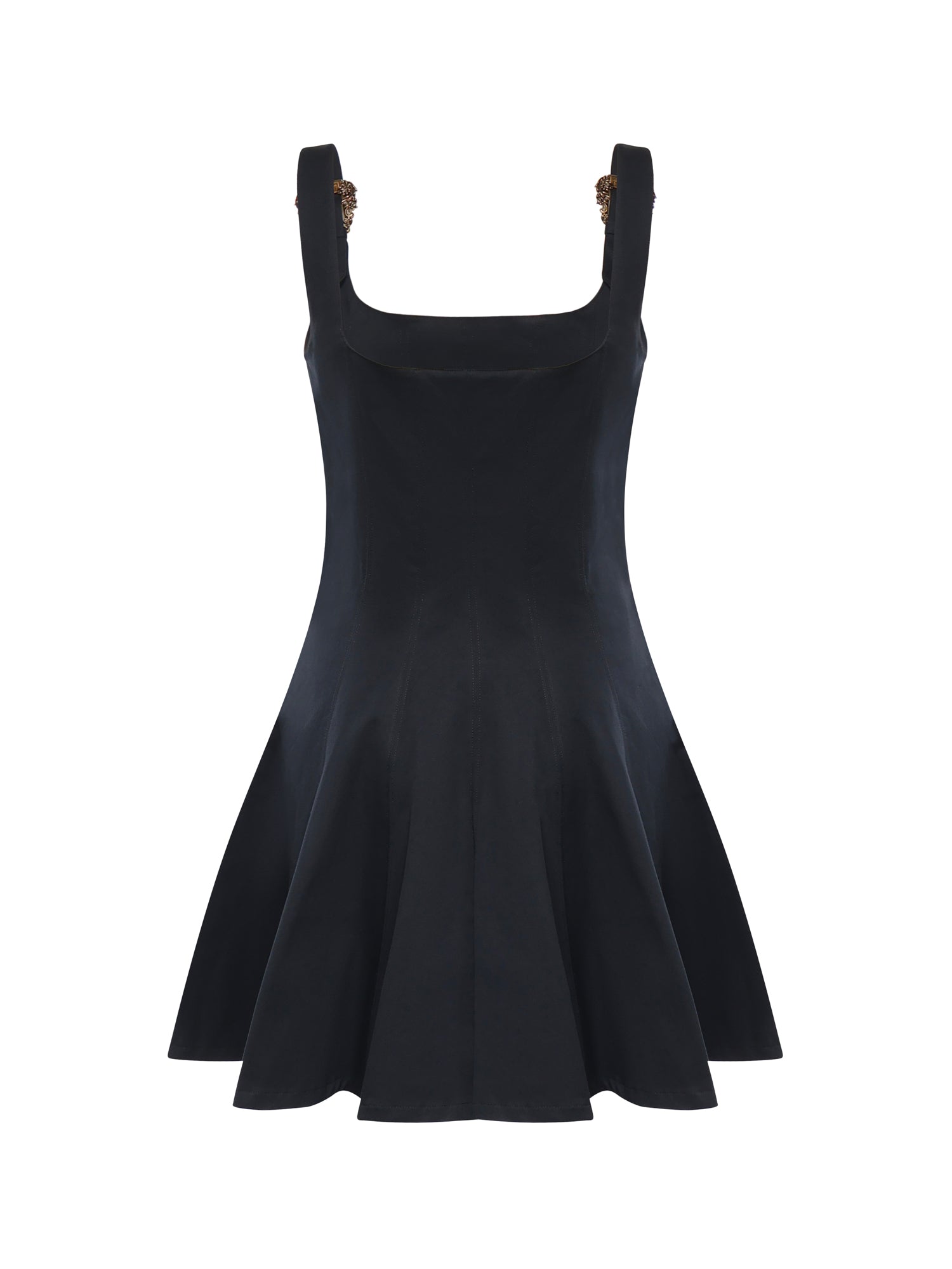 Miniabito in cotone svasato 80HAO909 N0715899 VERSACE JEANS COUTURE 