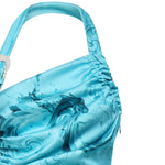 Abito midi drappeggiato con stampa 80HAO913 NS820203 VERSACE JEANS COUTURE 