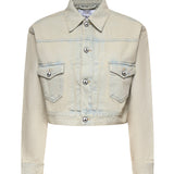 Giacca cropped Marlene in denim 19010018 W01C1B412 VIVIENNE WESTWOOD 