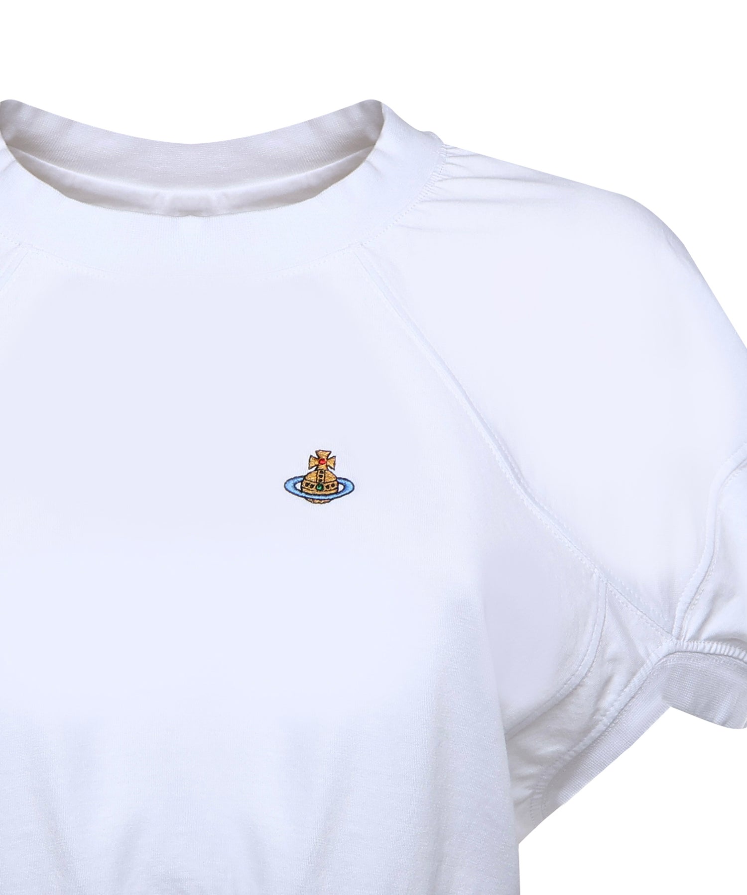 T-shirt cropped Football in cotone 1G010017 J001MA401 VIVIENNE WESTWOOD 