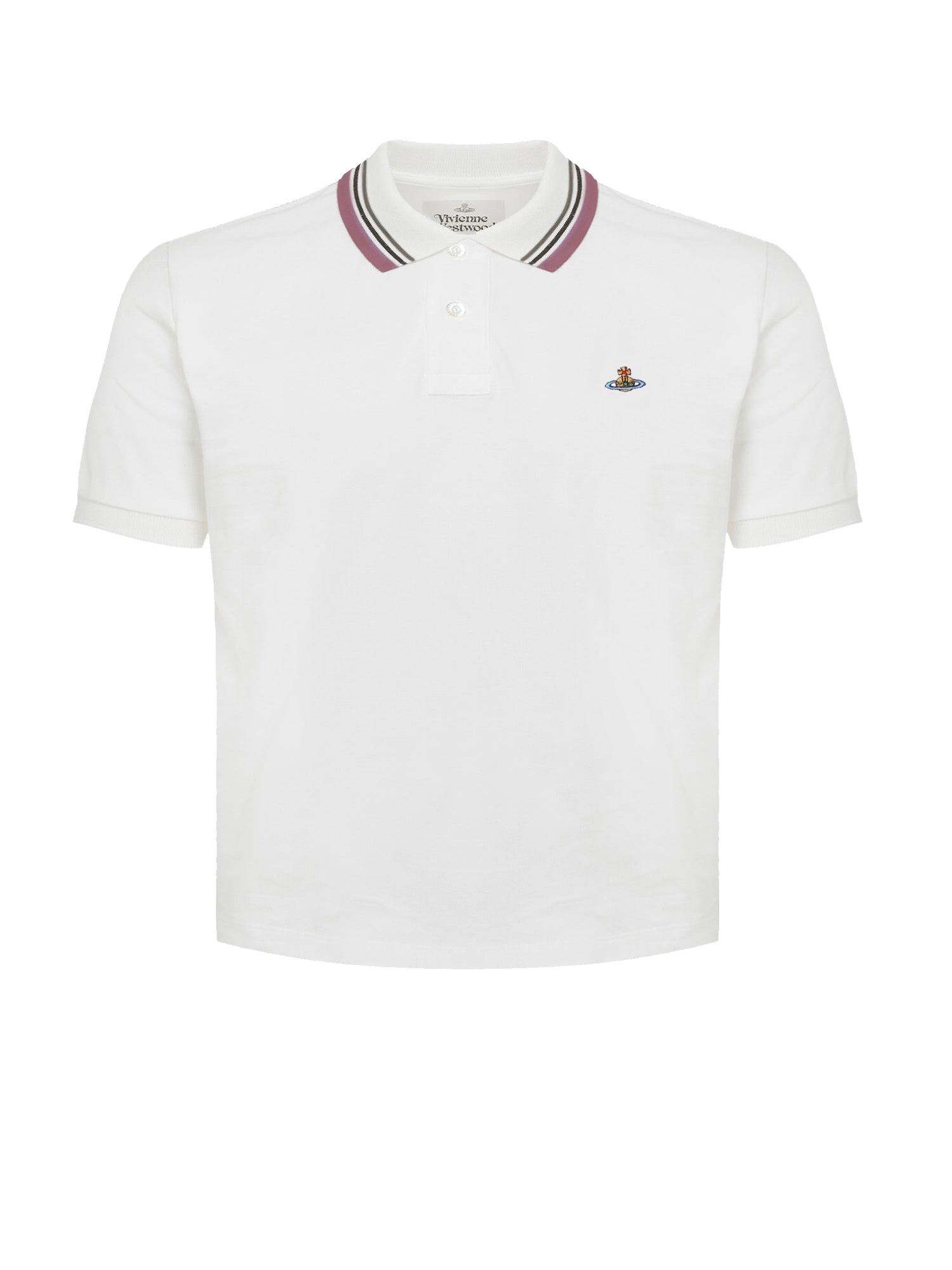 Polo cropped in cotone 1H010004 J00AUA401 VIVIENNE WESTWOOD 