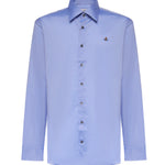 Camicia Ghost in cotone con logo 2401000J W01ESK403 VIVIENNE WESTWOOD 