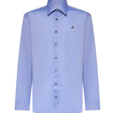 Camicia Ghost in cotone con logo 2401000J W01ESK403 VIVIENNE WESTWOOD 