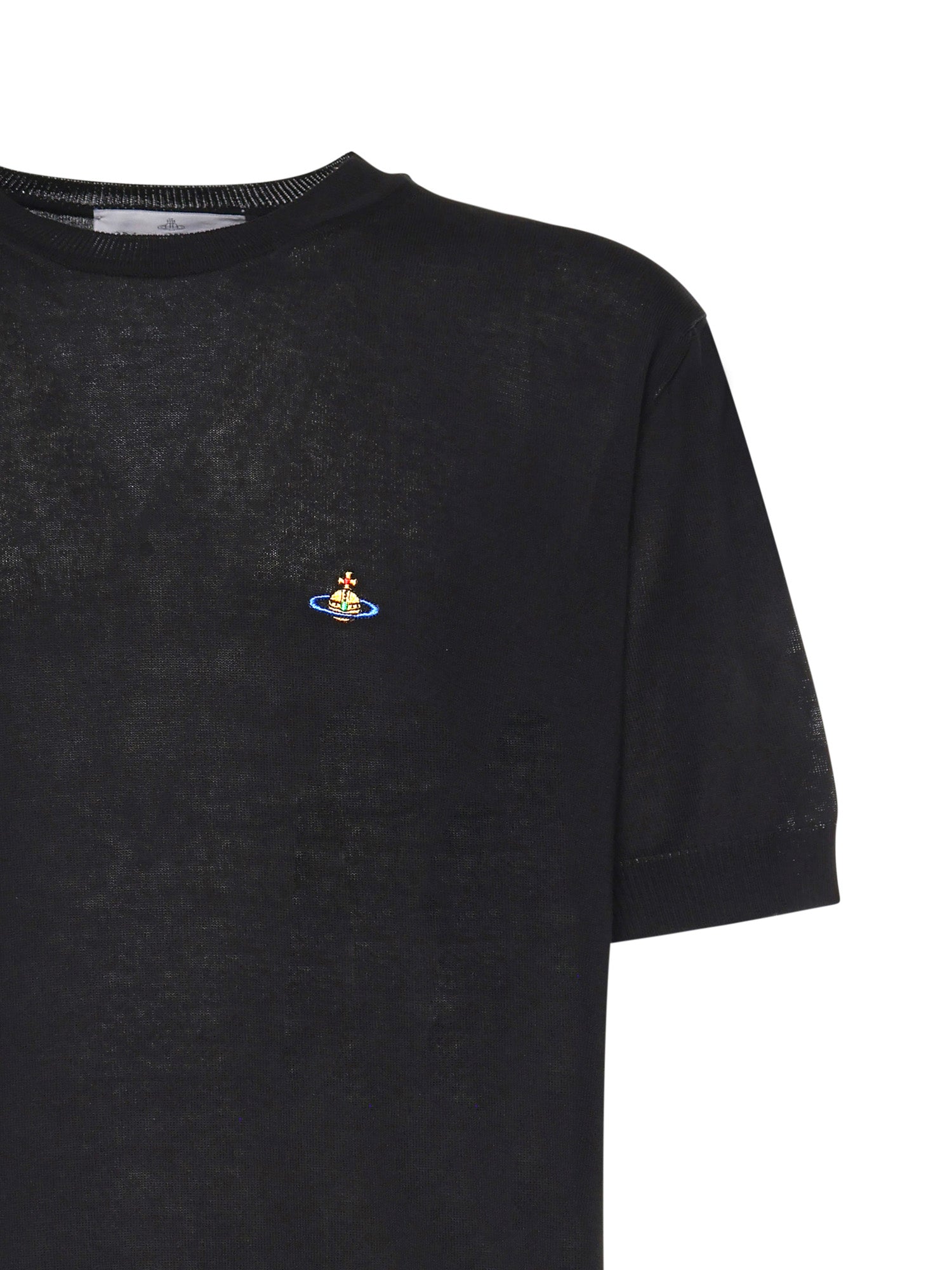 T-shirt Alex in cotone con logo 2701002G Y003FN401 VIVIENNE WESTWOOD 