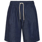 Short Casablanca in lyocell 026SH088DE BLU SCURO WOC 