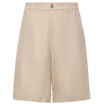 Short Curico in lino e viscosa 026SH168LI CAMEL WOC 