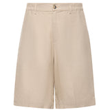 Short Curico in lino e viscosa 026SH168LI CAMEL WOC 