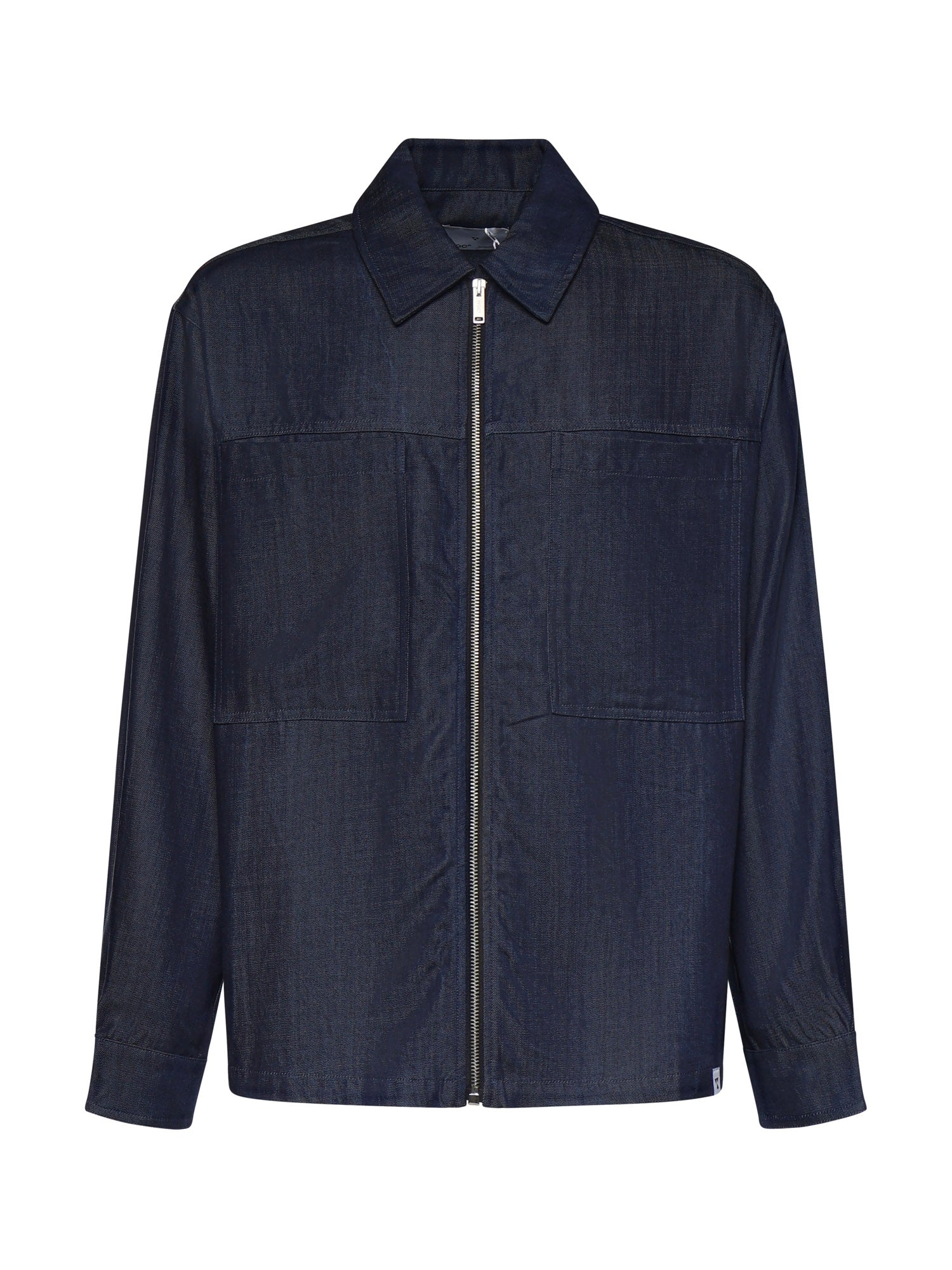 Overshirt Suva in lyocell 026ST150DE BLU SCURO WOC 