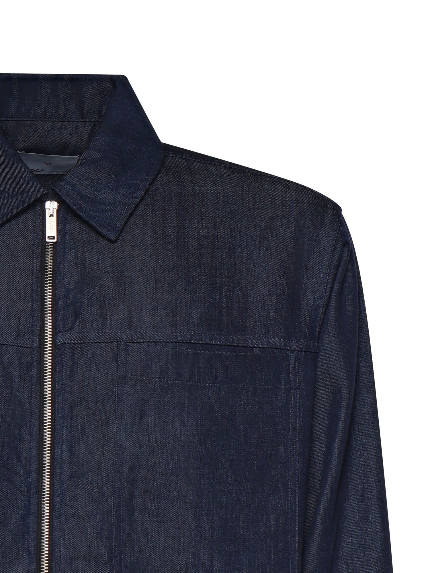Overshirt Suva in lyocell 026ST150DE BLU SCURO WOC 