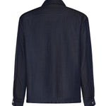 Overshirt Suva in lyocell 026ST150DE BLU SCURO WOC 