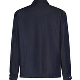 Overshirt Suva in lyocell 026ST150DE BLU SCURO WOC 