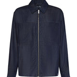 Overshirt Suva in lyocell 026ST150DE BLU SCURO WOC 