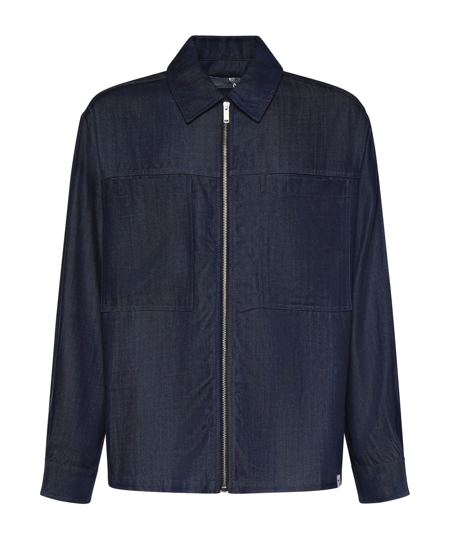 Overshirt Suva in lyocell 026ST150DE BLU SCURO WOC 