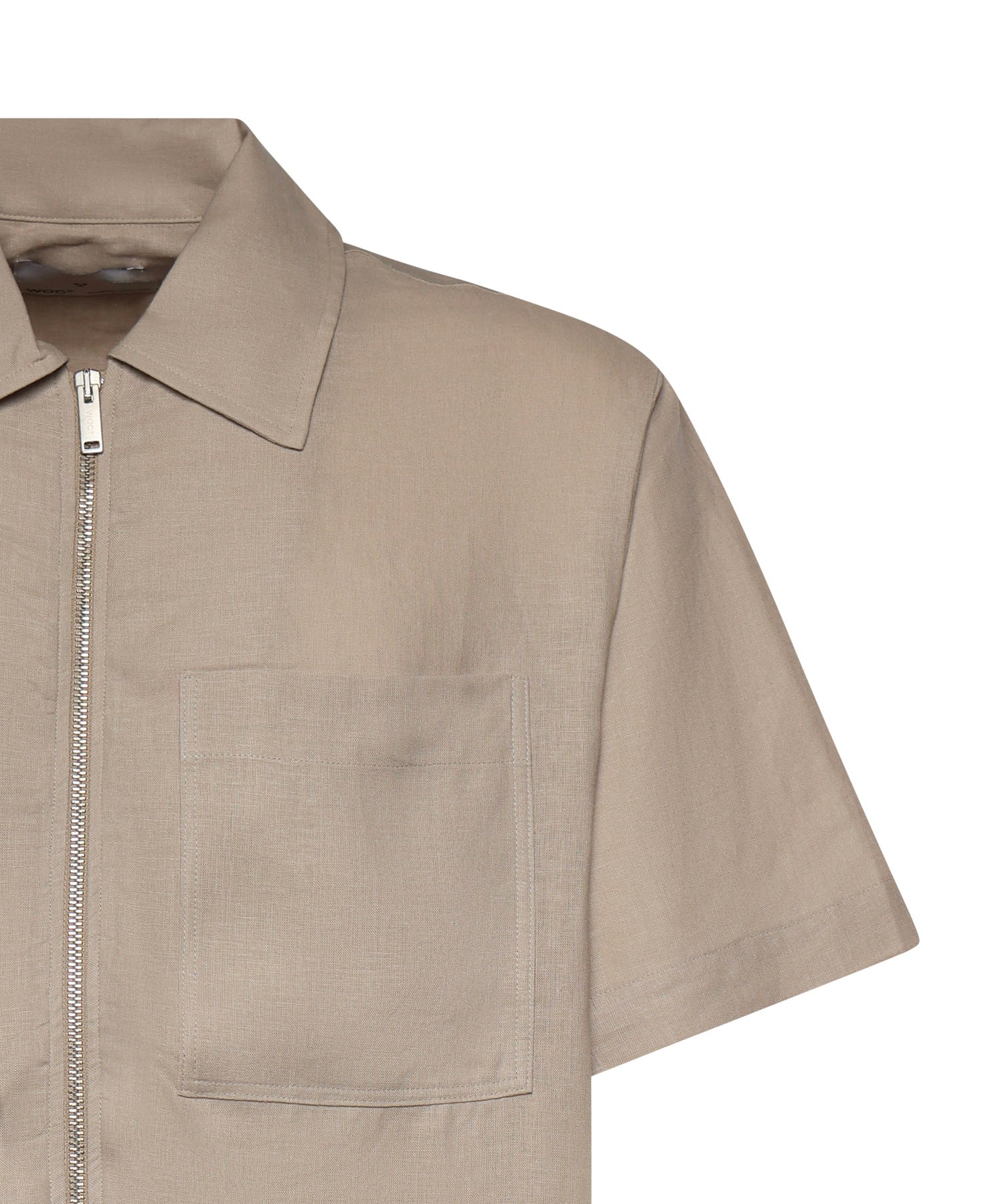 Camicia Derby in lino e viscosa 026ST167LI CAMEL WOC 