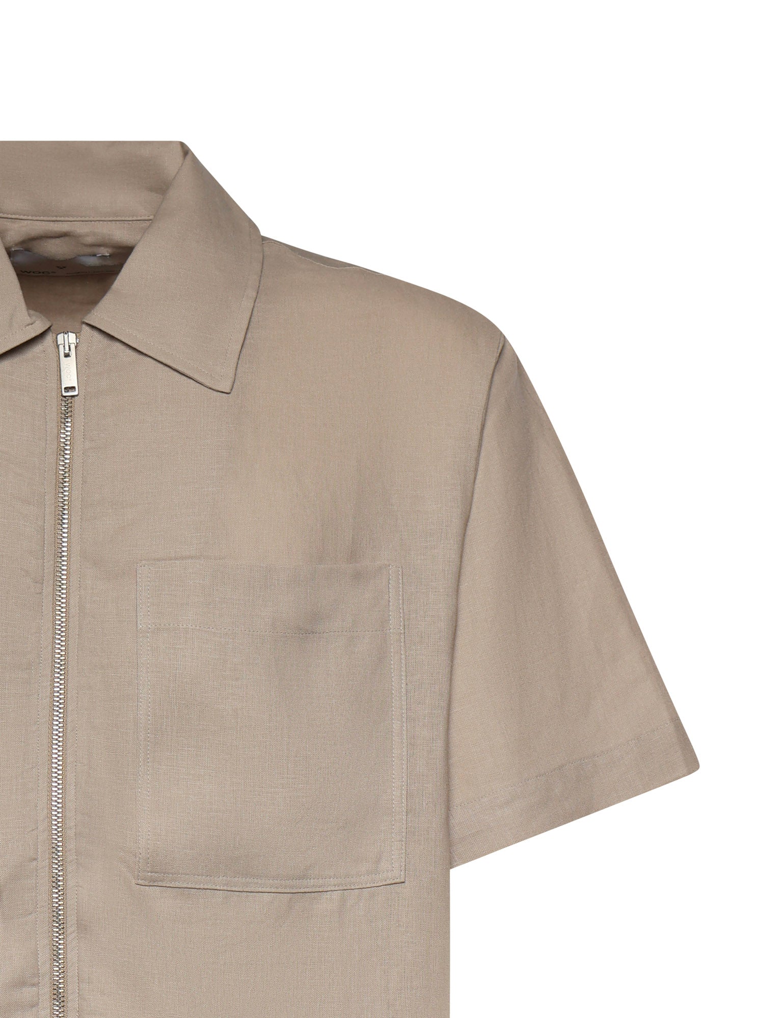 Camicia Derby in lino e viscosa 026ST167LI CAMEL WOC 