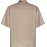 Camicia Derby in lino e viscosa 026ST167LI CAMEL WOC 