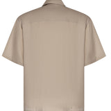 Camicia Derby in lino e viscosa 026ST167LI CAMEL WOC 