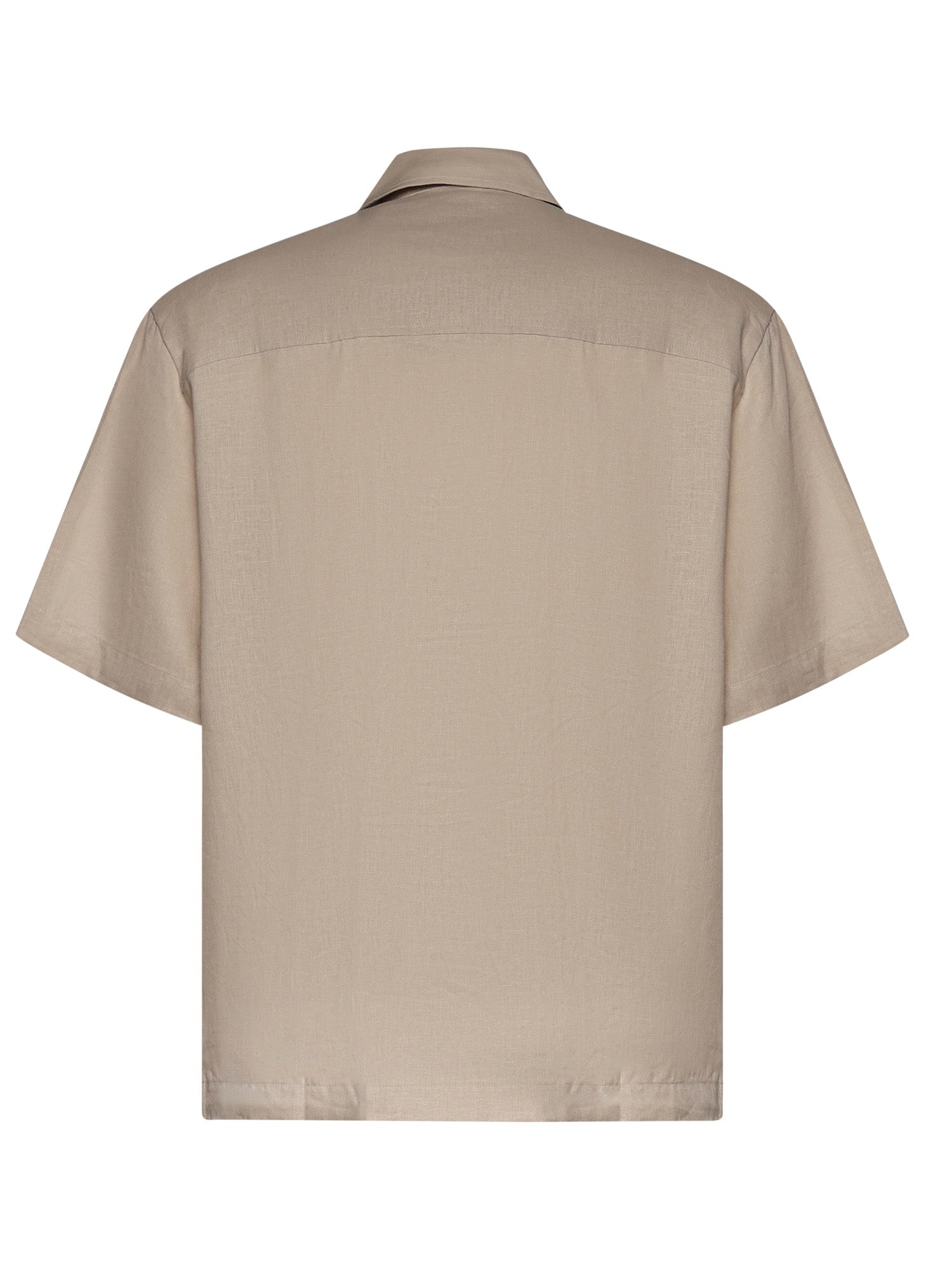 Camicia Derby in lino e viscosa 026ST167LI CAMEL WOC 
