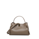 Borsa Gyoza mini in pelle GYOZA MINI PEBBLE GRAIN LEATHER TAUPE YUZEFI 