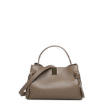 Borsa Gyoza mini in pelle GYOZA MINI PEBBLE GRAIN LEATHER TAUPE YUZEFI 