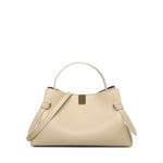 Borsa a mano Gyoza in pelle GYOZA PEBBLE GRAIN LEATHER ANGORA YUZEFI 