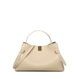 Borsa a mano Gyoza in pelle GYOZA PEBBLE GRAIN LEATHER ANGORA YUZEFI 