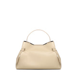 Borsa a mano Gyoza in pelle GYOZA PEBBLE GRAIN LEATHER ANGORA YUZEFI 