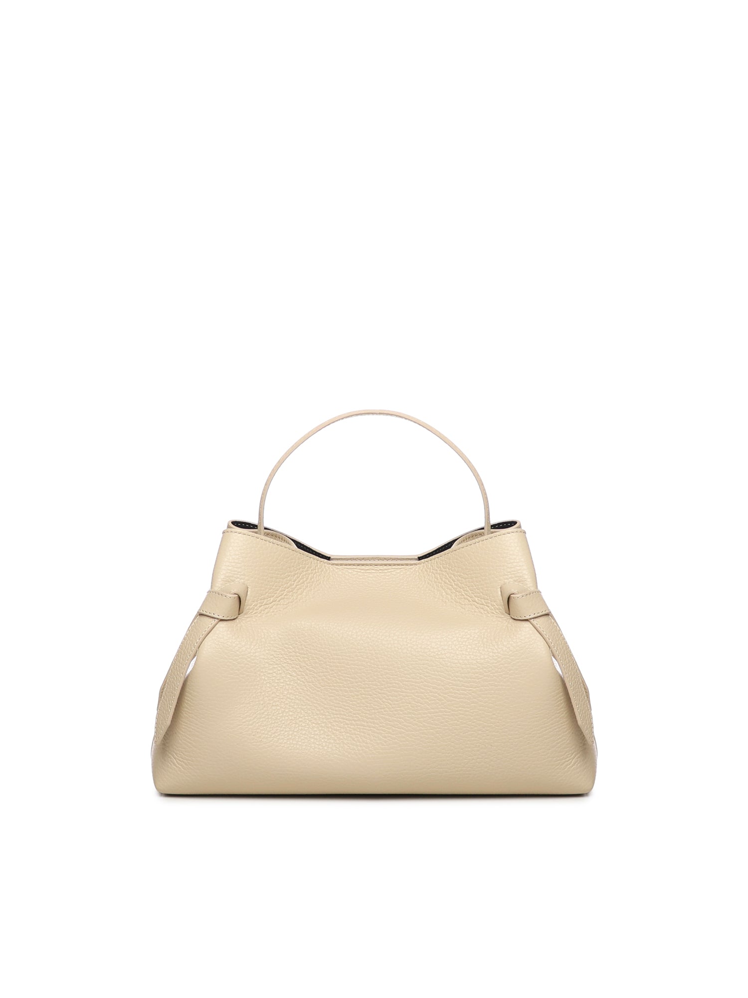 Borsa a mano Gyoza in pelle GYOZA PEBBLE GRAIN LEATHER ANGORA YUZEFI 