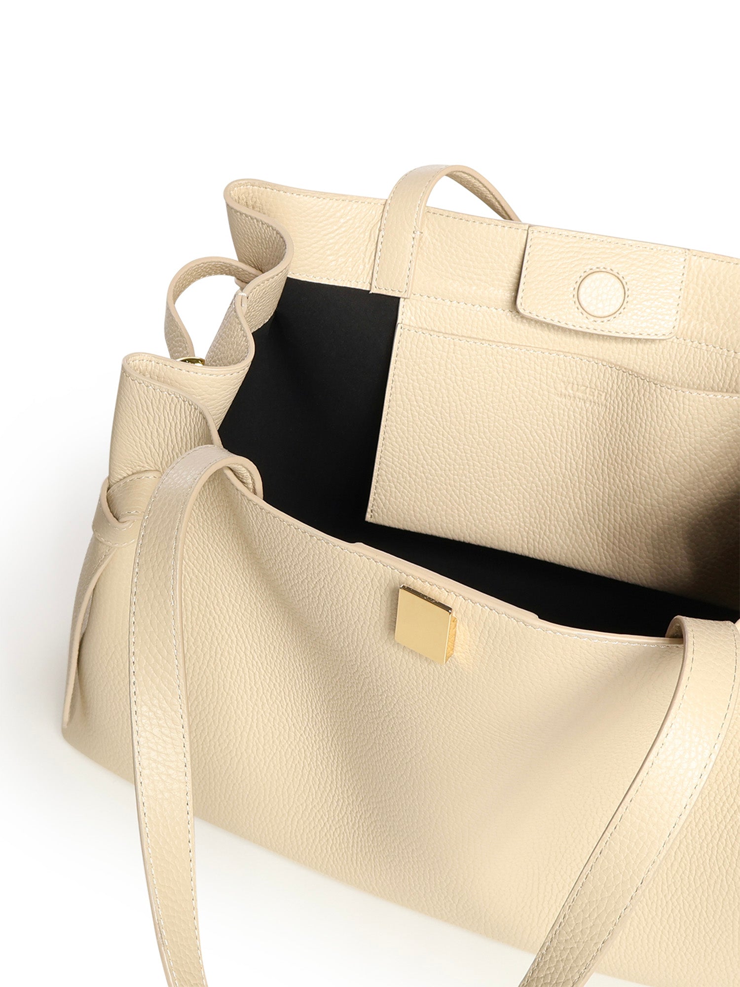 Borsa tote Gyoza in pelle GYOZA TOTE PEBBLE GRAIN LEATHER  YUZEFI 