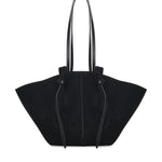 Borsa tote Mochi in pelle scamosciata LARGE MOCHI SUEDE BLACK YUZEFI 