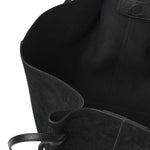 Borsa tote Mochi in pelle scamosciata LARGE MOCHI SUEDE BLACK YUZEFI 