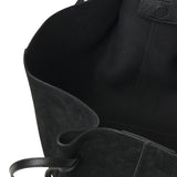 Borsa tote Mochi in pelle scamosciata LARGE MOCHI SUEDE BLACK YUZEFI 