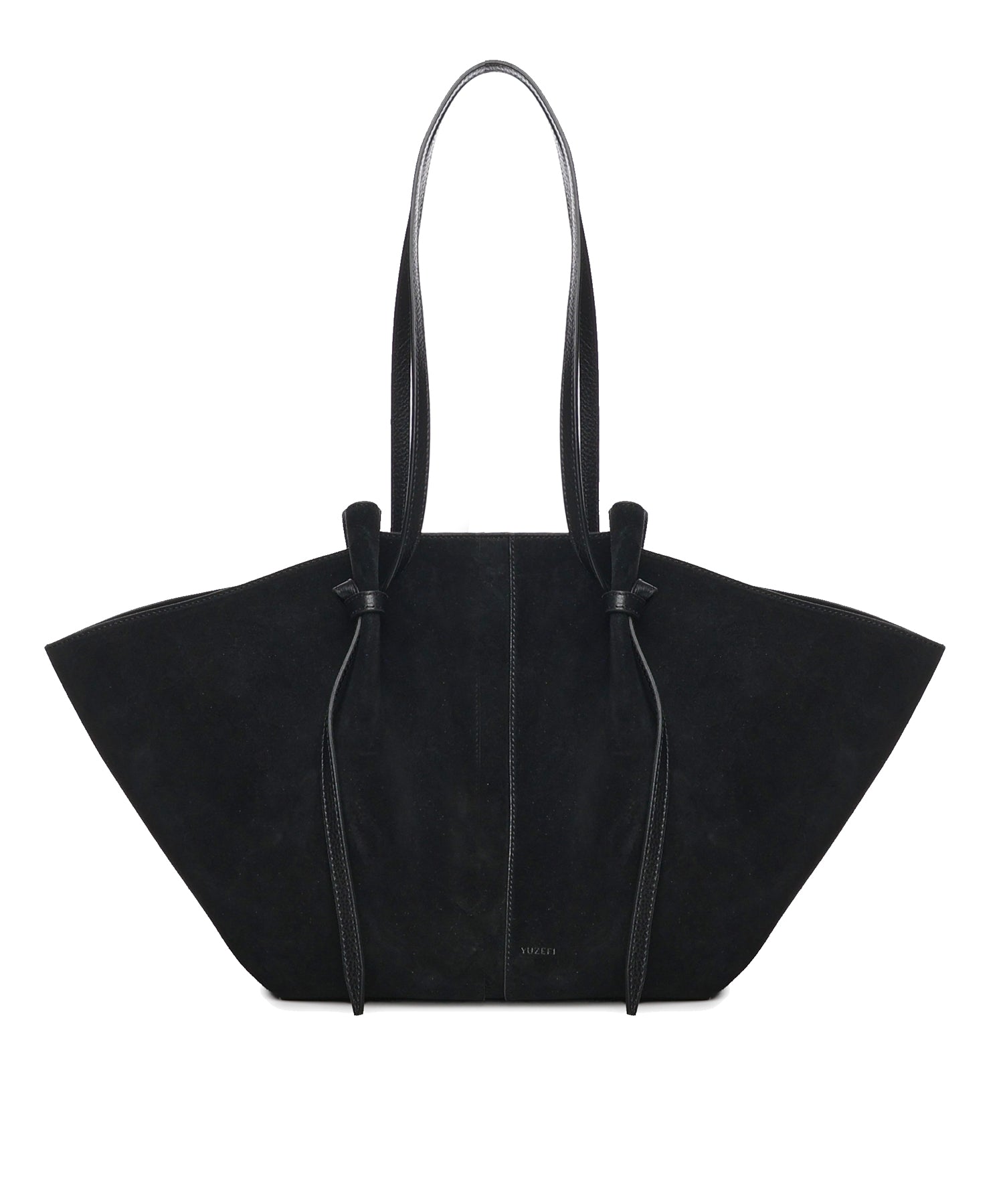 Borsa tote Mochi in pelle scamosciata LARGE MOCHI SUEDE BLACK YUZEFI 