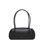 Borsa a spalla Oyster in pelle OYSTER SHOULDER BAG BLACK YUZEFI 