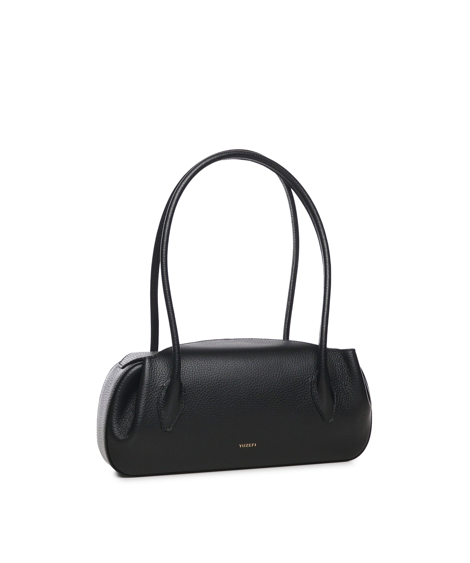 Borsa a spalla Oyster in pelle OYSTER SHOULDER BAG BLACK YUZEFI 