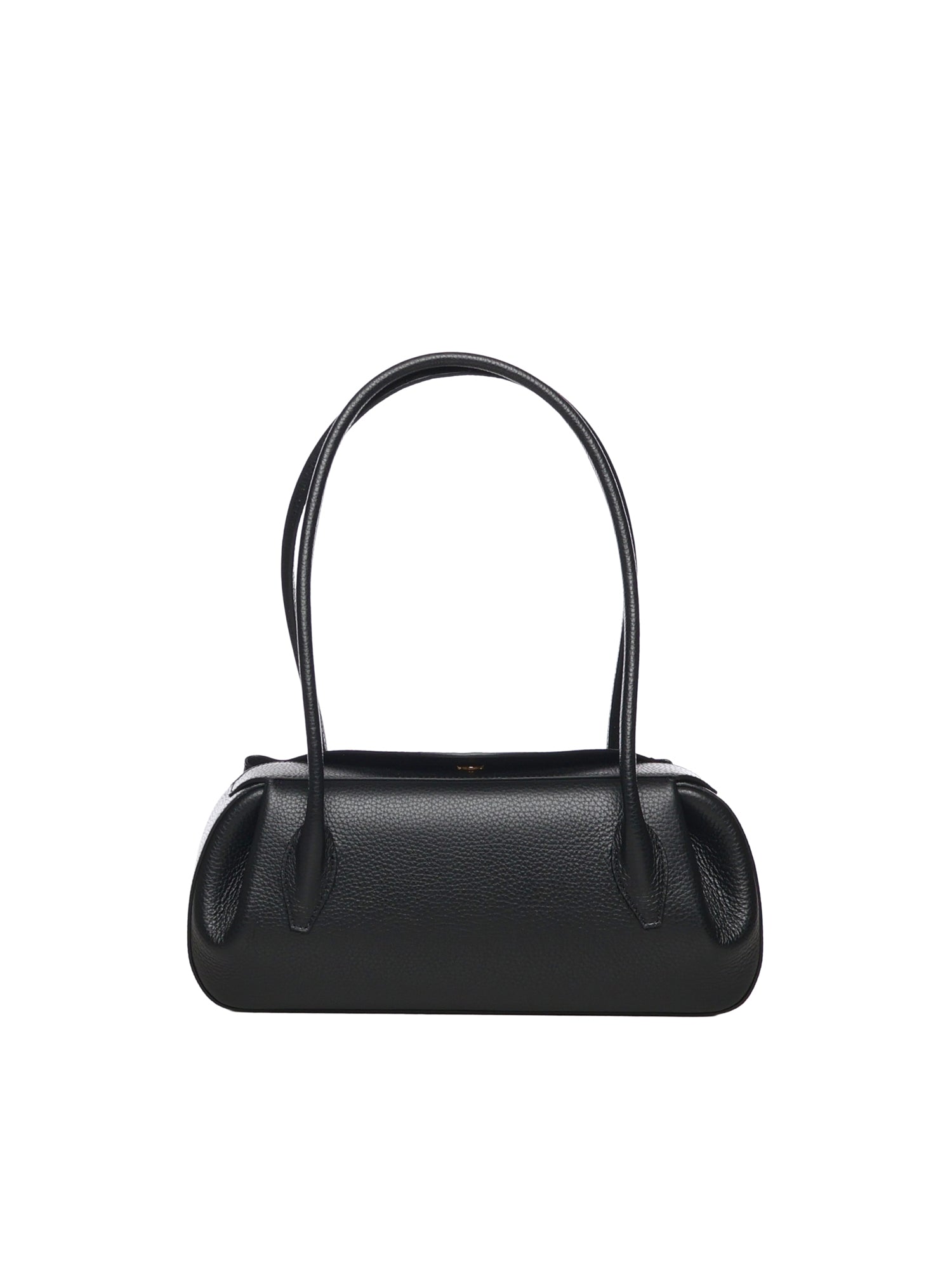 Borsa a spalla Oyster in pelle OYSTER SHOULDER BAG BLACK YUZEFI 